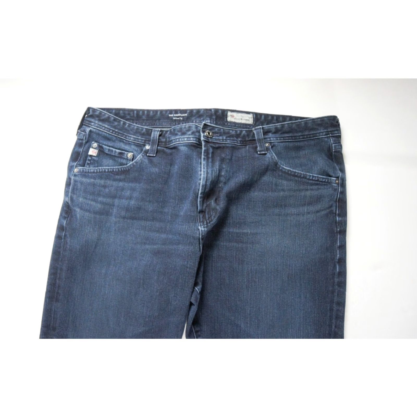 Denime VINTAGE Adriano Goldschmied Men's Jeans The Graduate Tailored Leg 38x34 Blue Denim Straight Fit Premium Cotton Size US 38 / EU 54 - 2 Thumbnail