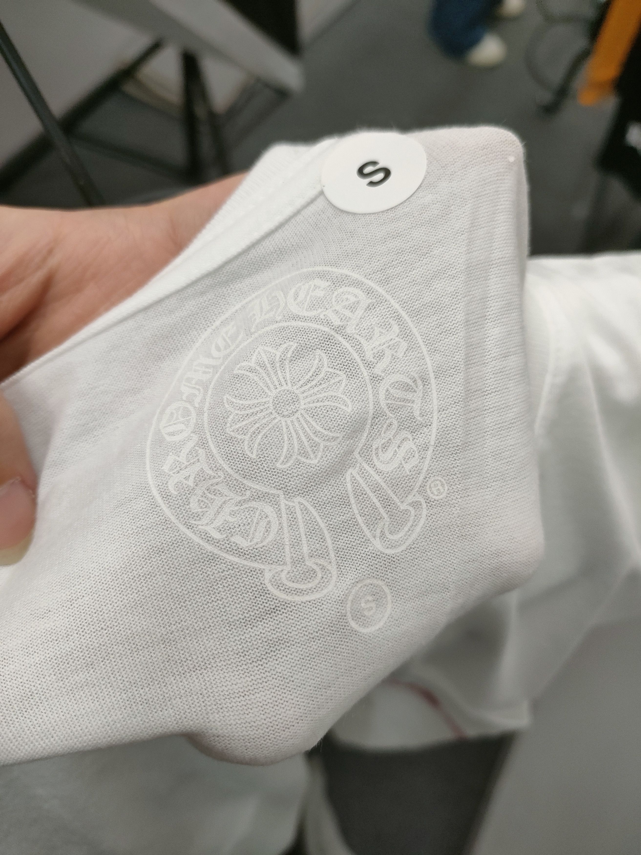 Chrome Hearts Chrome Hearts Horseshoe Scroll Logo Short Sleeve Tee Size US S / EU 44-46 / 1 - 6 Thumbnail