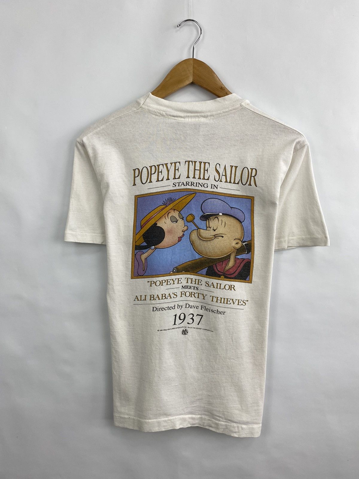 Disney 🇺🇸 Vintage 1995 Popeye T-shirt Universal Studios rare retro Size US M / EU 48-50 / 2 - 2 Thumbnail