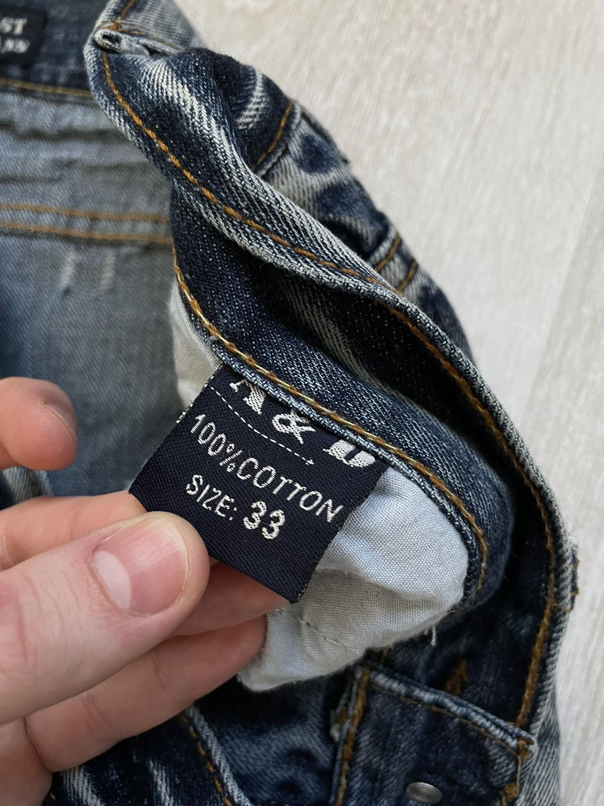 Jean × Vintage Vintage Y2K Distressed Jeans Size US 31 - 6 Thumbnail