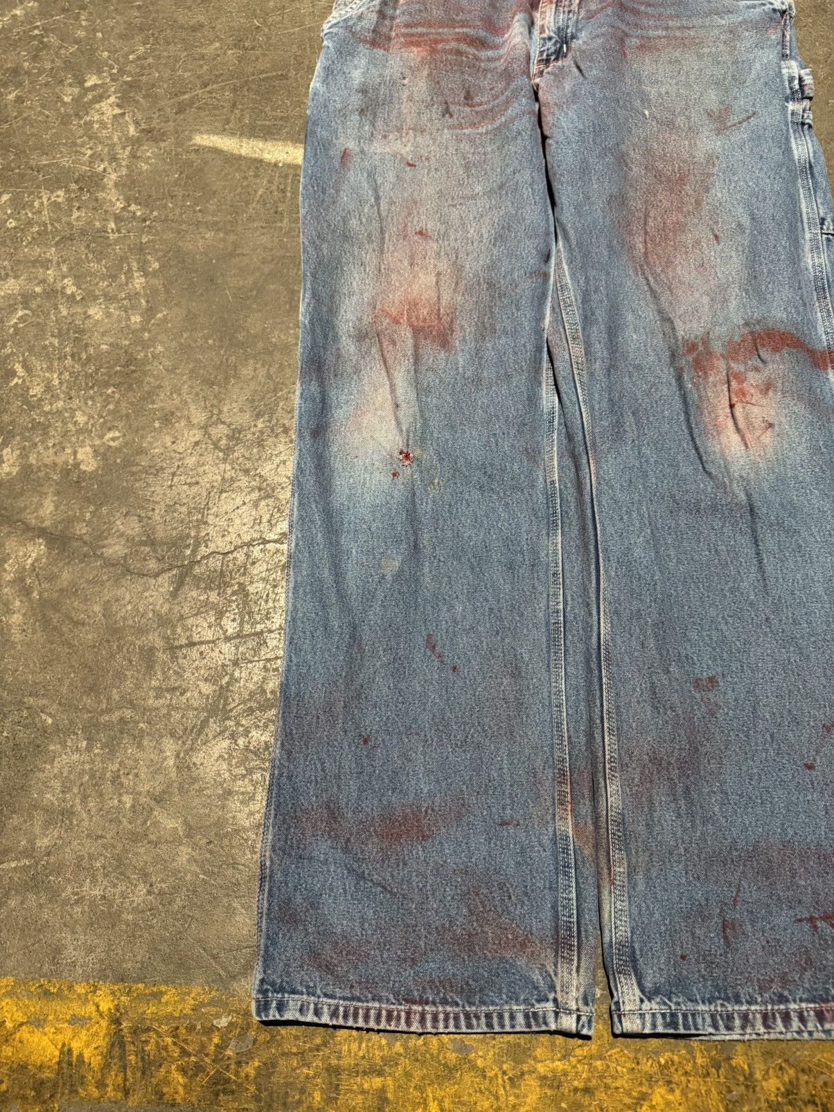Carhartt × Vintage Vintage Distressed Carhartt Denim Carpenter Jeans Size 36x34 Size US 36 / EU 52 - 2 Thumbnail
