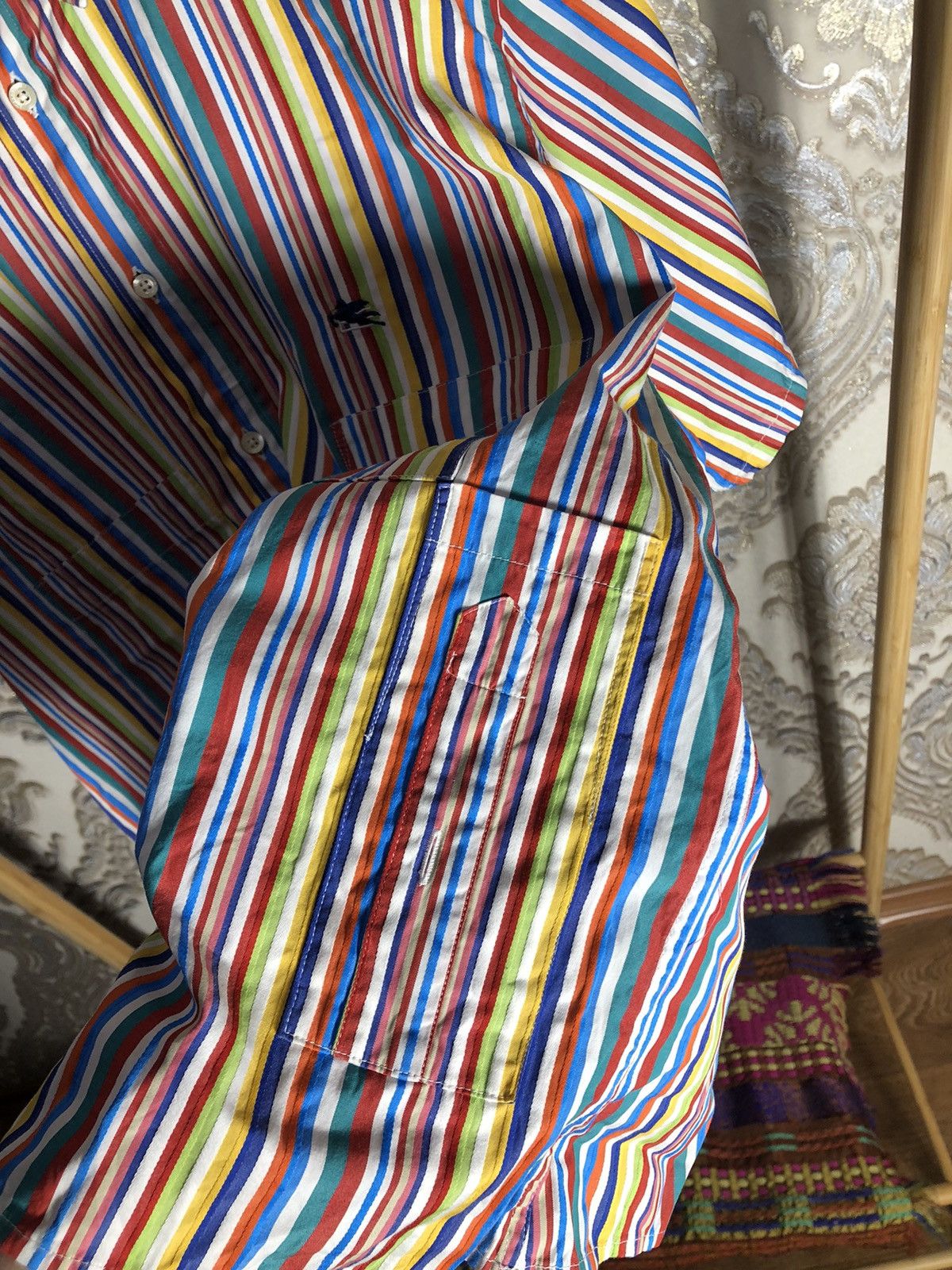 Etro × Vintage VERY RARE ETRO MILANO ITALIAN DESIGNER SHIRT JAPAN STYLE 90s Size US M / EU 48-50 / 2 - 7 Thumbnail