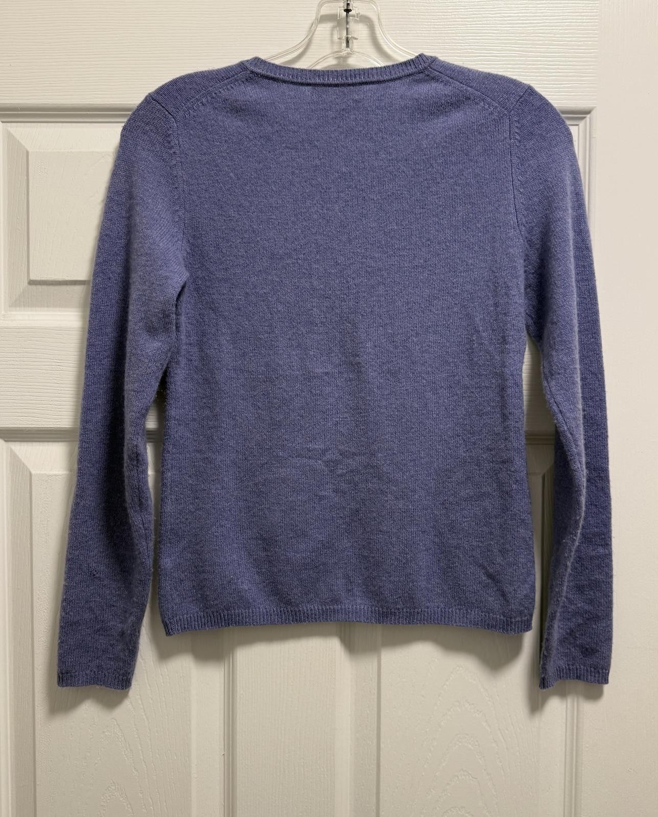 Charter Club Charming Charter Club Petite Cashmere Sweater Lilac Lavender Size M / US 6-8 / IT 42-44 - 2 Thumbnail