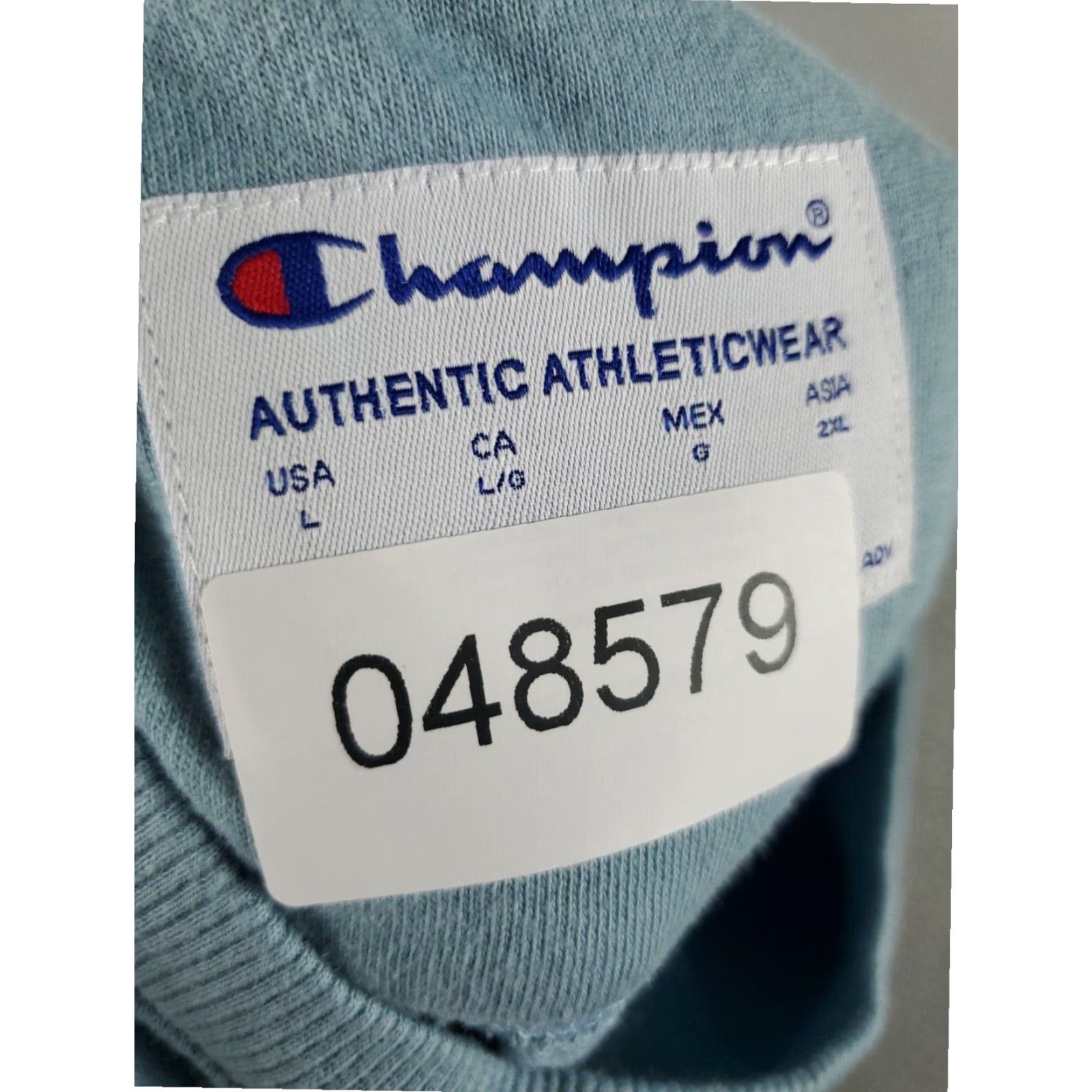 Champion Champion Blue Pullover Sweater Womens Large Crew Neck Cotton Blend Casual Size L / US 10 / IT 46 - 8 Thumbnail