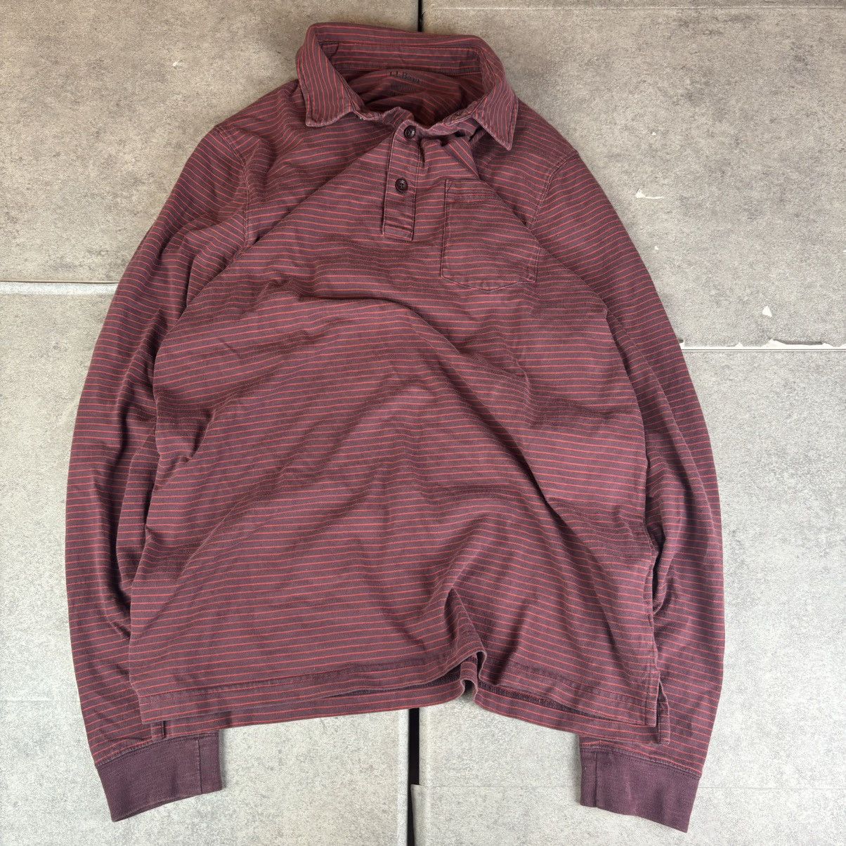 L.L. Bean Ll bean striped long sleeve polo 100% organic cotton Size US M / EU 48-50 / 2 - 1 Thumbnail