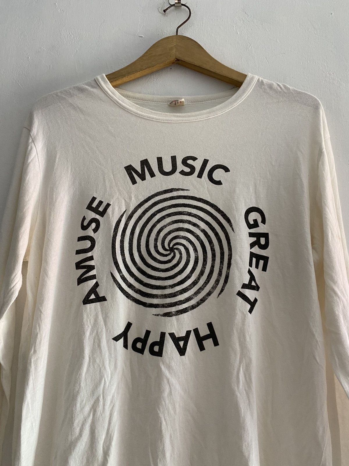 If Six Was Nine × Japanese Brand × Le Grande Bleu (L.G.B.) Japanese Amuse music great happy longsleeve tshirt Size US L / EU 52-54 / 3 - 2 Thumbnail