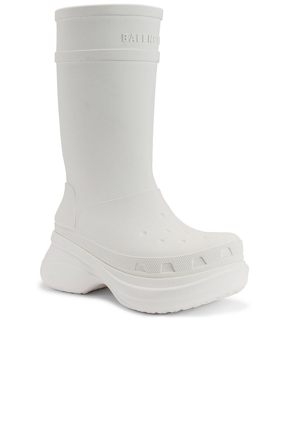 Balenciaga o1in1g0724 Crocs Boots in White Size US 5 / IT 35 - 2 Thumbnail