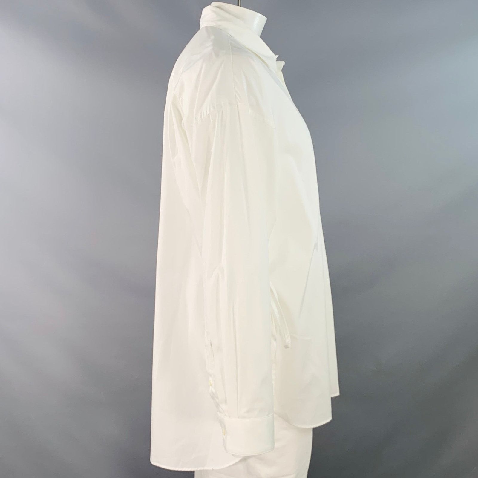 Other TOIROINIER Cotton Curved Cutaway Side Ties Long Sleeve Shirt Size US XL / EU 56 / 4 - 2 Thumbnail