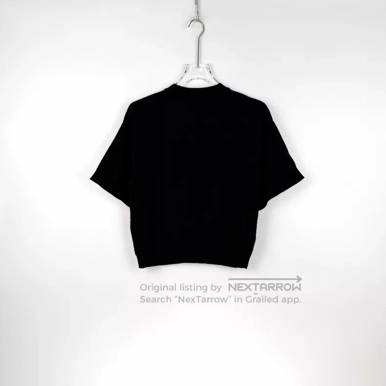 Hermes Hermes Black Full Logo Half Silk Knit Short Sleeve Size XS / US 0-2 / IT 36-38 - 4 Thumbnail