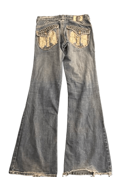 Vintage Laguna Beach Angel Flare Jeans Size US 32 / EU 48 - 2 Thumbnail