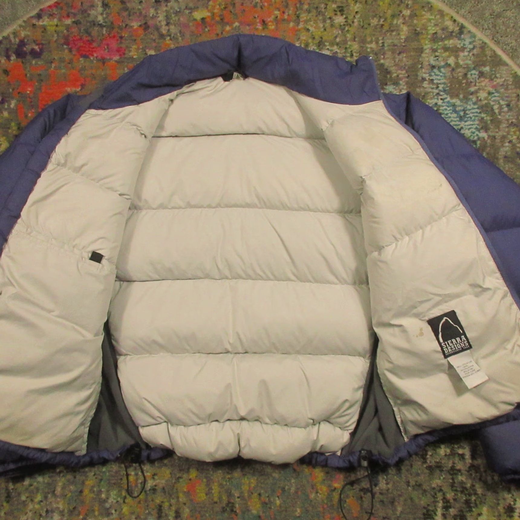 Sierra Designs VINTAGE Sierra Designs Down Puffer Jacket Women XL Navy Blue High Neck Stretch Sides Jacket Size XL / US 12-14 / IT 48-50 - 7 Thumbnail