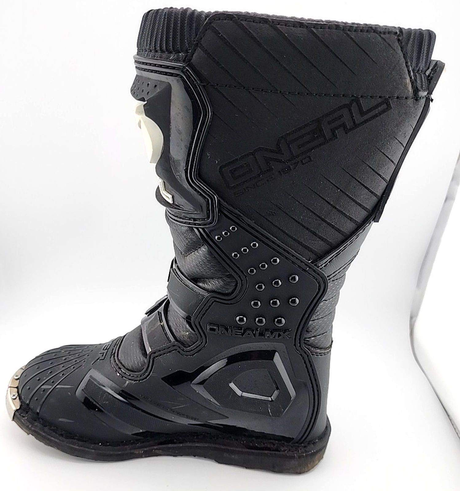 O'Neill MX Rider Motorcycle Motocross Youth Sz 5 Black Steel Toe Size ONE SIZE - 5 Thumbnail