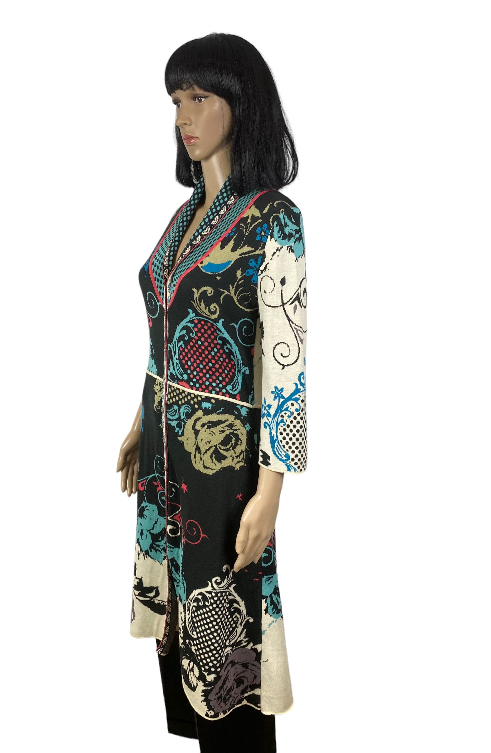 Designer IVKO woman knit printed coat size S Size S / US 4 / IT 40 - 5 Thumbnail