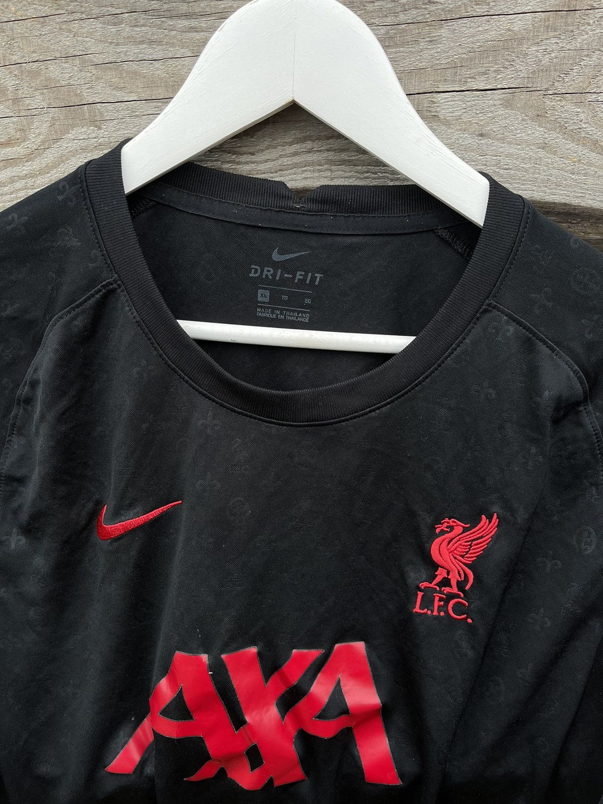 Nike 2021 Nike Liverpool soccer jersey monogram black Size US XL / EU 56 / 4 - 8 Thumbnail