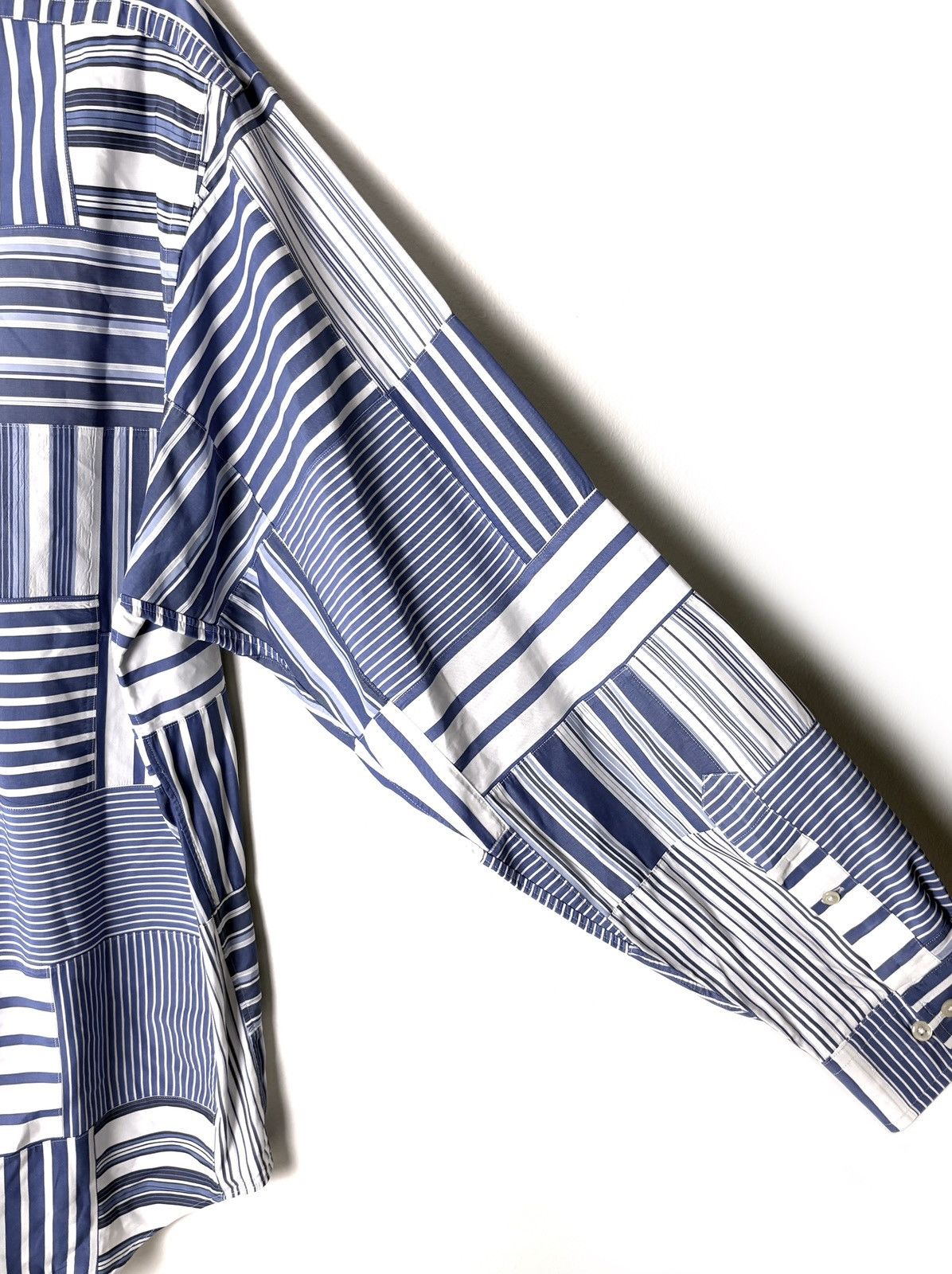 Ralph Lauren Ralph Lauren Madris Striped Patchwork Button Down Shirt Size US XL / EU 56 / 4 - 3 Thumbnail