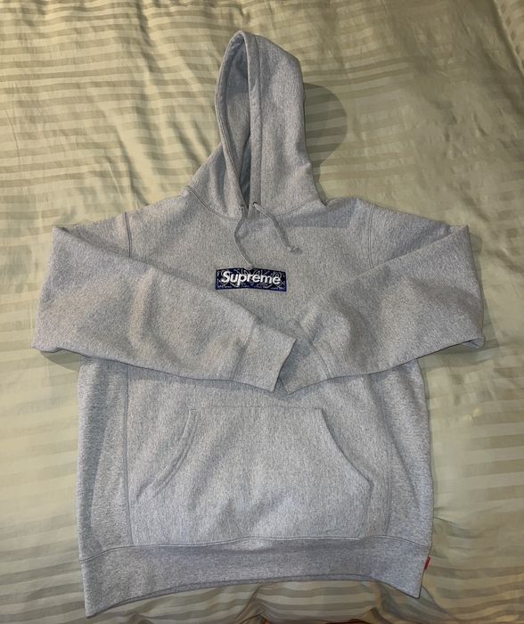 Supreme blue best sale bandana hoodie