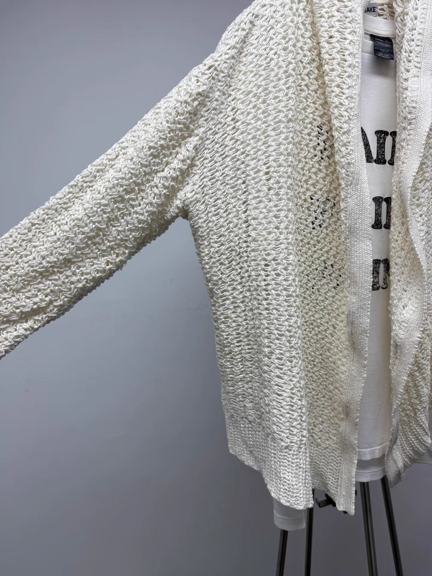 Issey Miyake ISSEY MIYAKE Cotton Rope Mesh Cardigan K20 Size US M / EU 48-50 / 2 - 3 Thumbnail