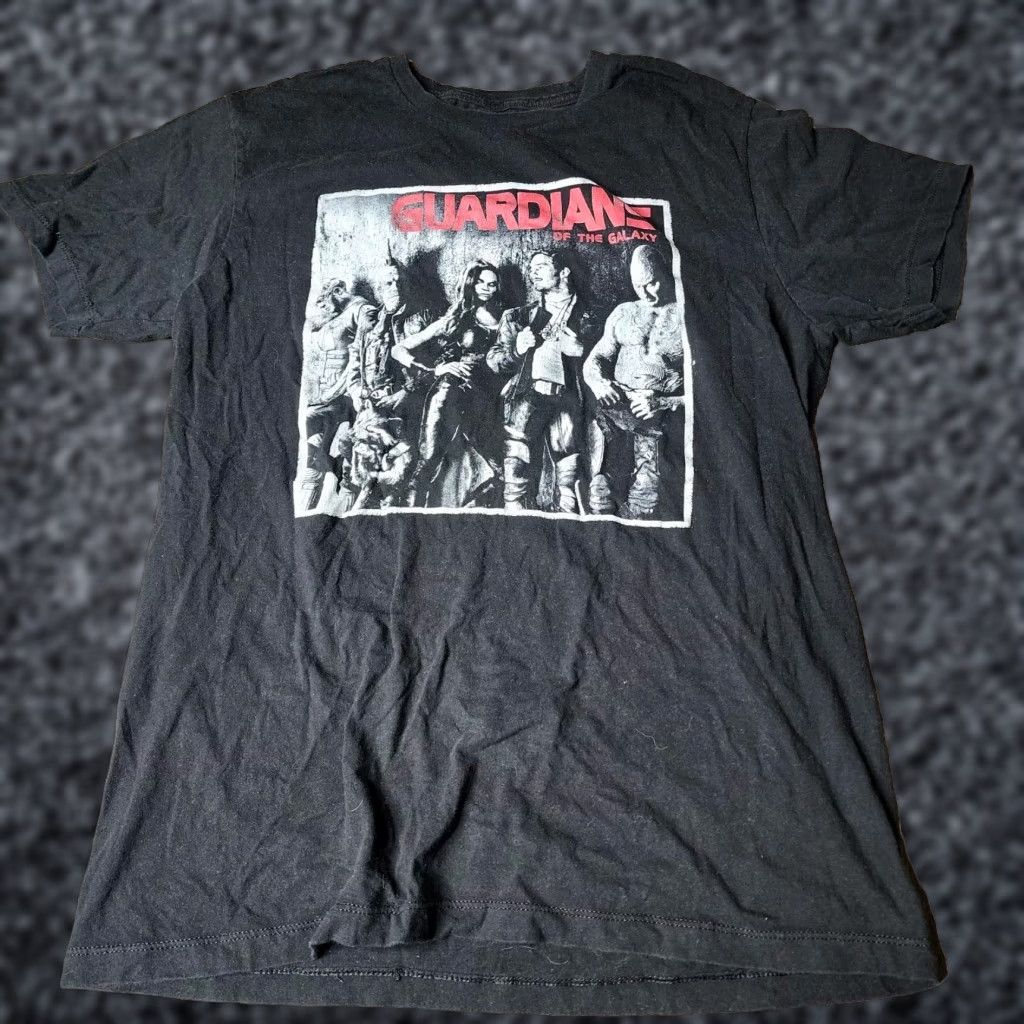 Vintage Womens T-Shirt Guardians of the Galaxy Vol.2 Lineup Crew Neck Short Sleeve Black L Shirt Womens Size L / US 10 / IT 46 - 1 Thumbnail