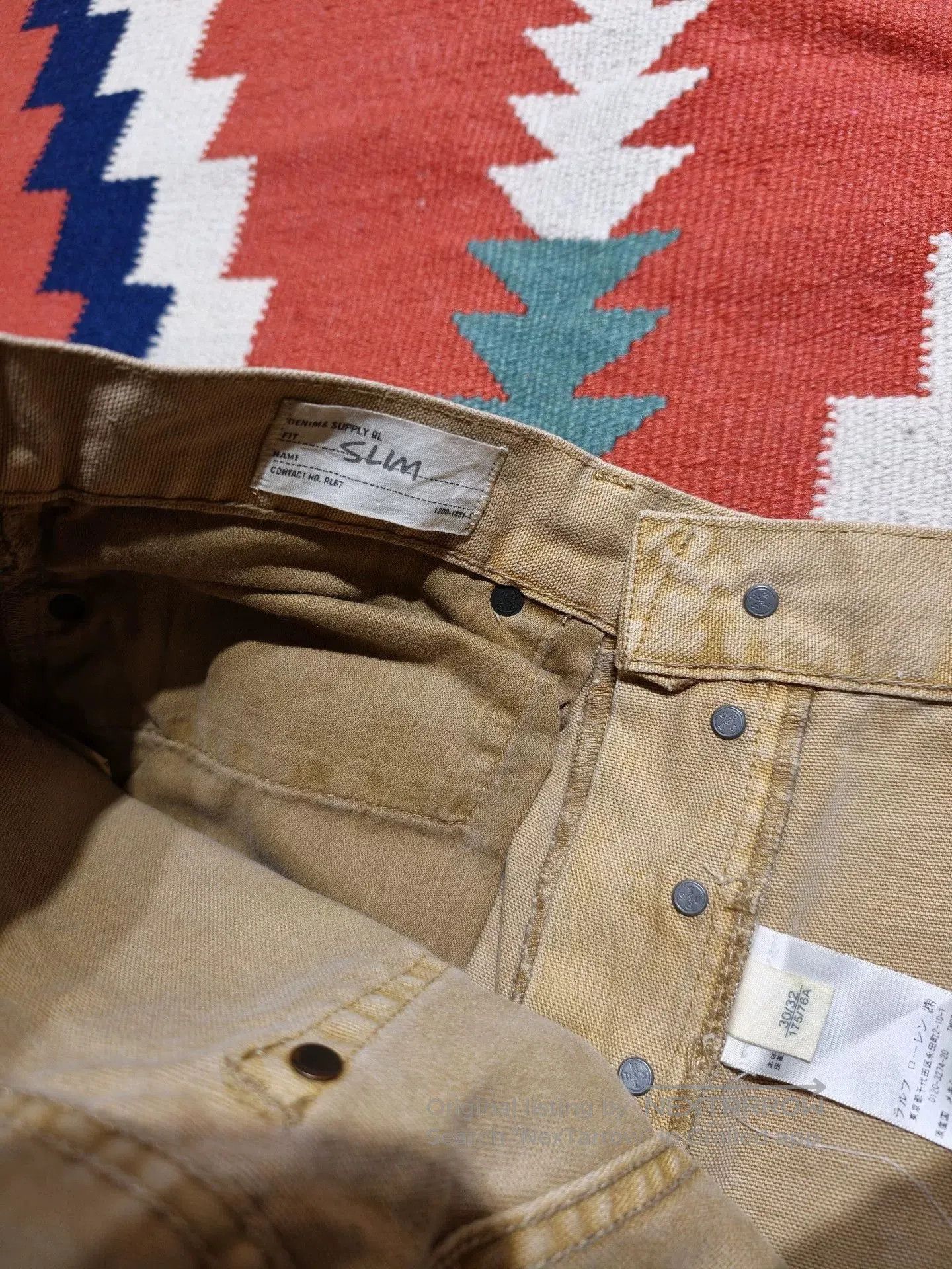 RRL Ralph Lauren RRL Ralph Lauren Distressed Worker Pants. Size US 30 / EU 46 - 6 Thumbnail