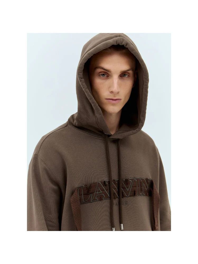 Lanvin o1s22i1n1024 Curb Hoodie in Brown Size US S / EU 44-46 / 1 - 2 Thumbnail