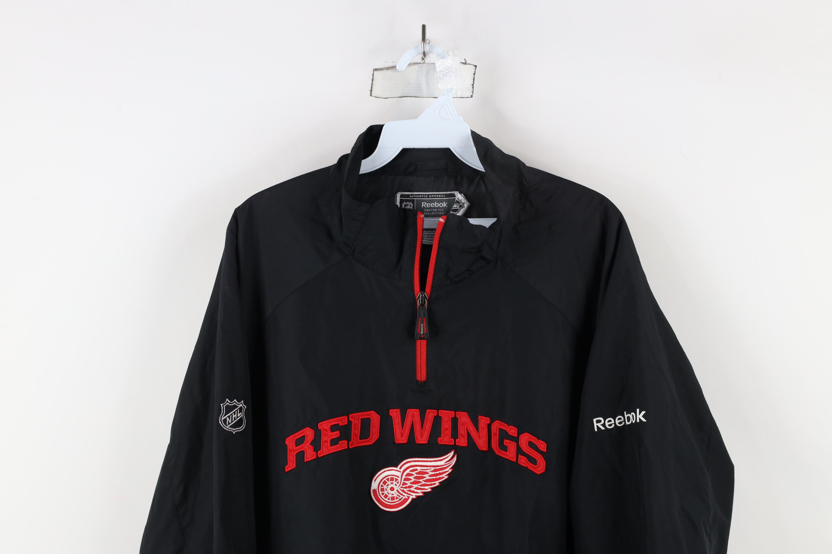 Reebok × Vintage Vintage Reebok Detroit Red Wings Hockey Half Zip Jacket Size US L / EU 52-54 / 3 - 2 Thumbnail