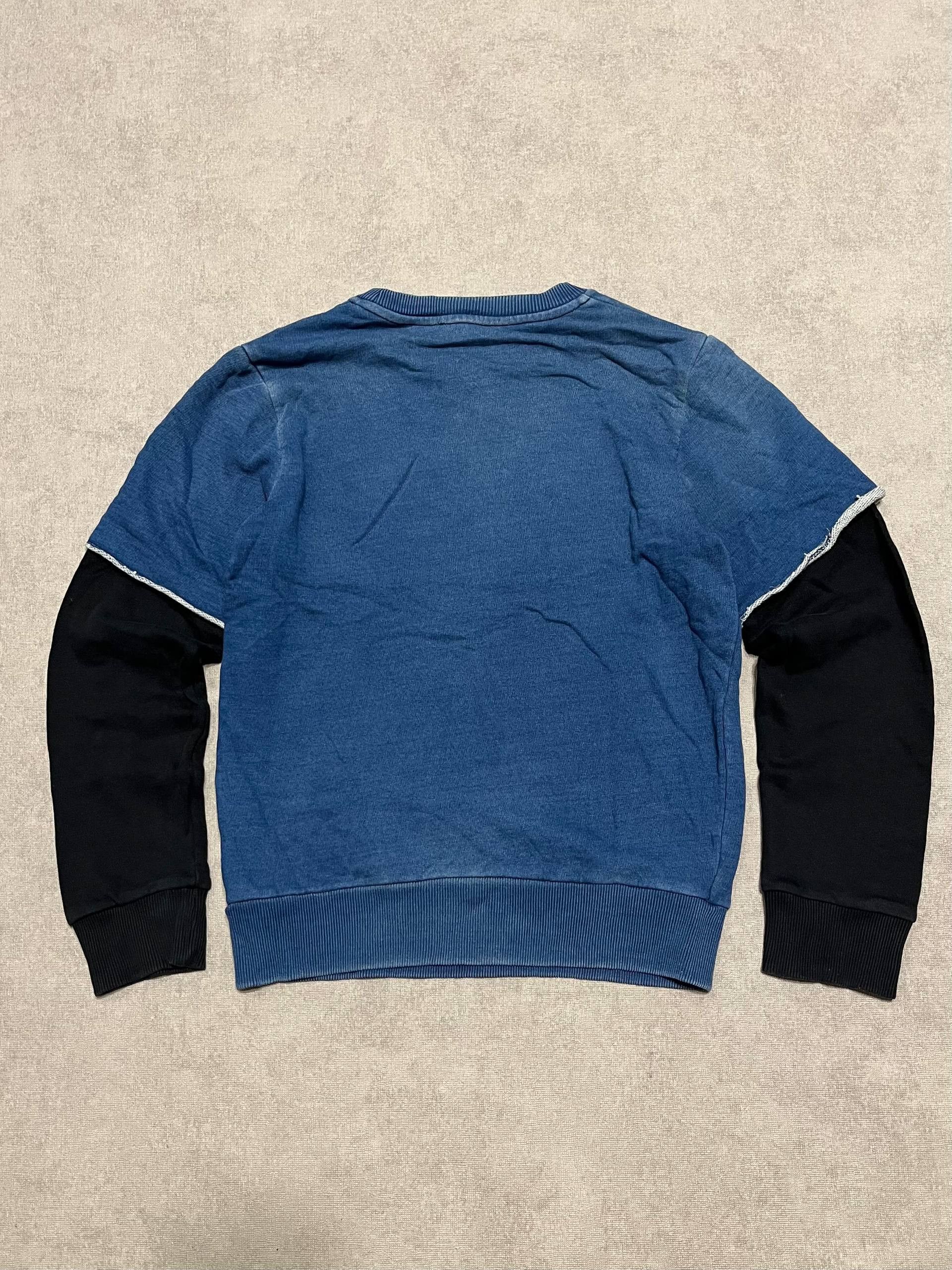 Diesel Vintage Diesel Blue Denim Sweatshirt Women`s Big Logo Sz 12 Size M / US 6-8 / IT 42-44 - 2 Thumbnail
