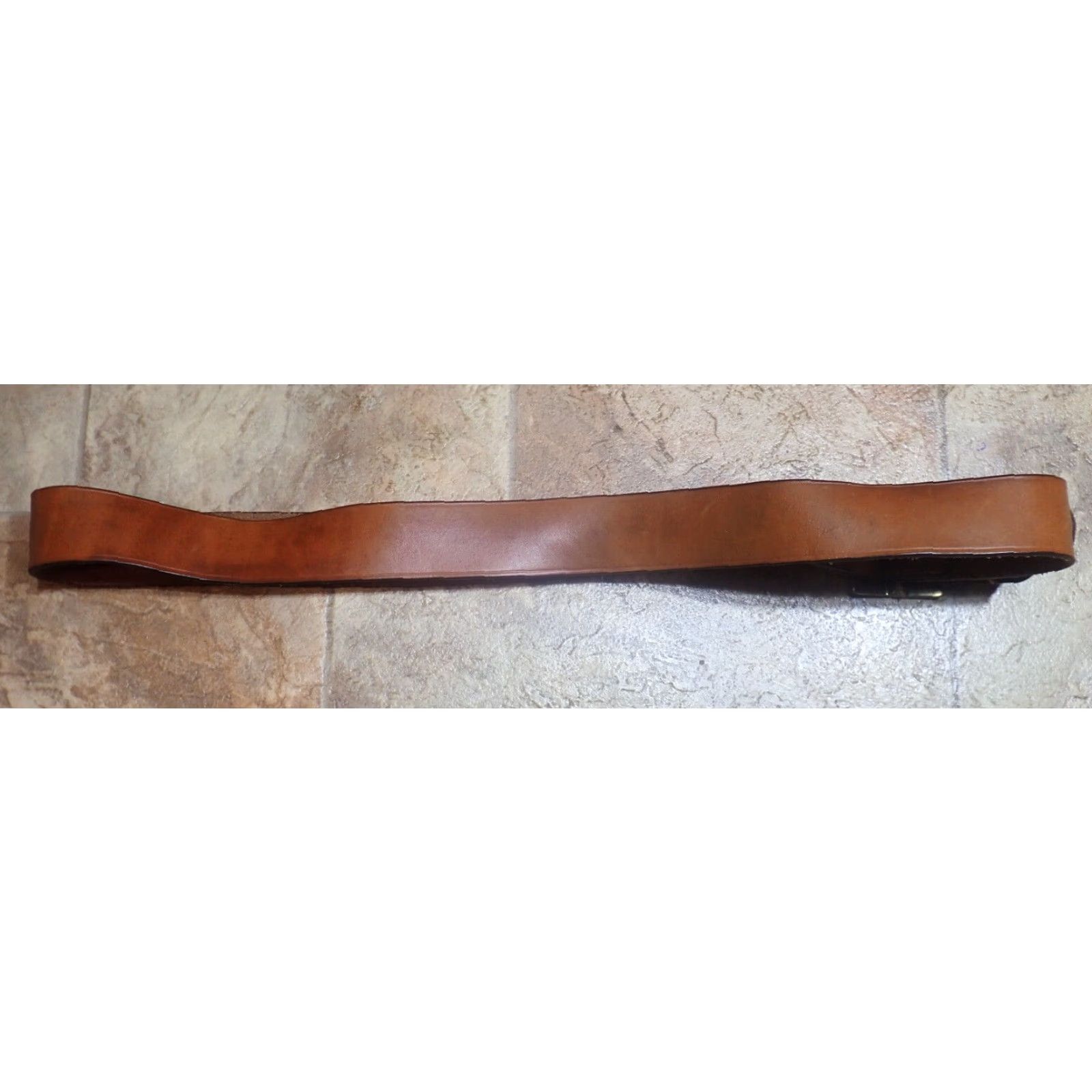 Eddie Bauer VINTAGE EDDIE BAUER LEATHER BELT BROWN SHOTGUN SHELL STUDS 42 USA MADE Size 42 - 3 Thumbnail