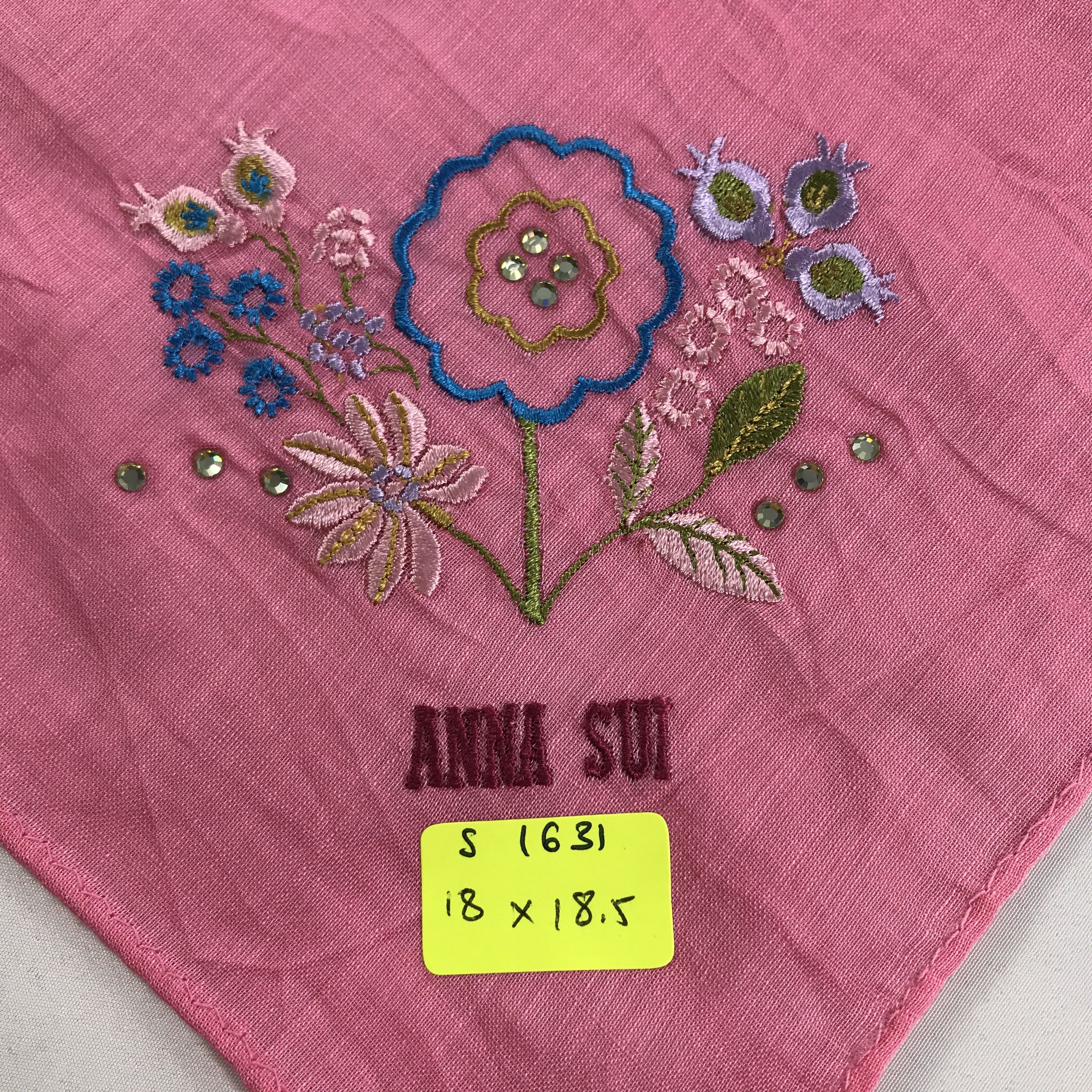 Anna Sui × Vintage Anna Sui Bandana / Handkerchief / Neckerchief - S1631 Size ONE SIZE - 5 Thumbnail