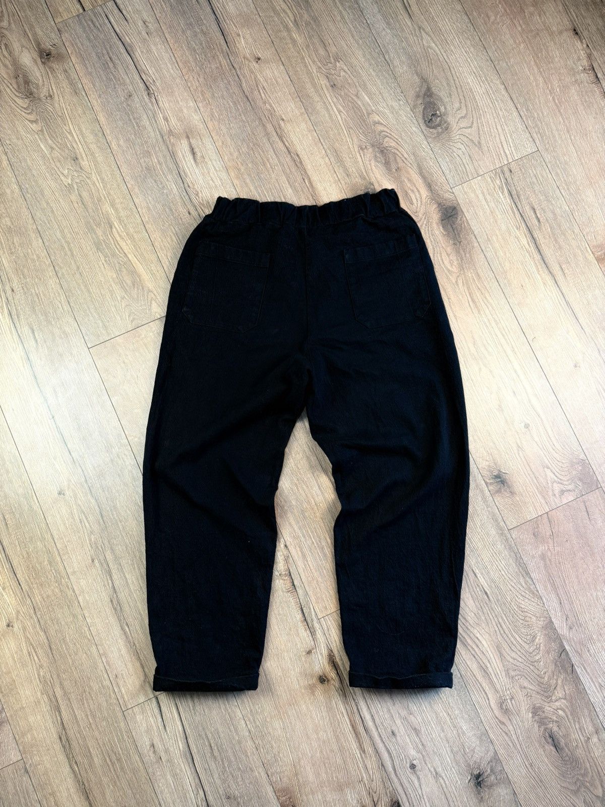 Other LABO.ART Black Cotton Elastic Waist Pants Size 1 Size 28" / US 6 / IT 42 - 6 Thumbnail