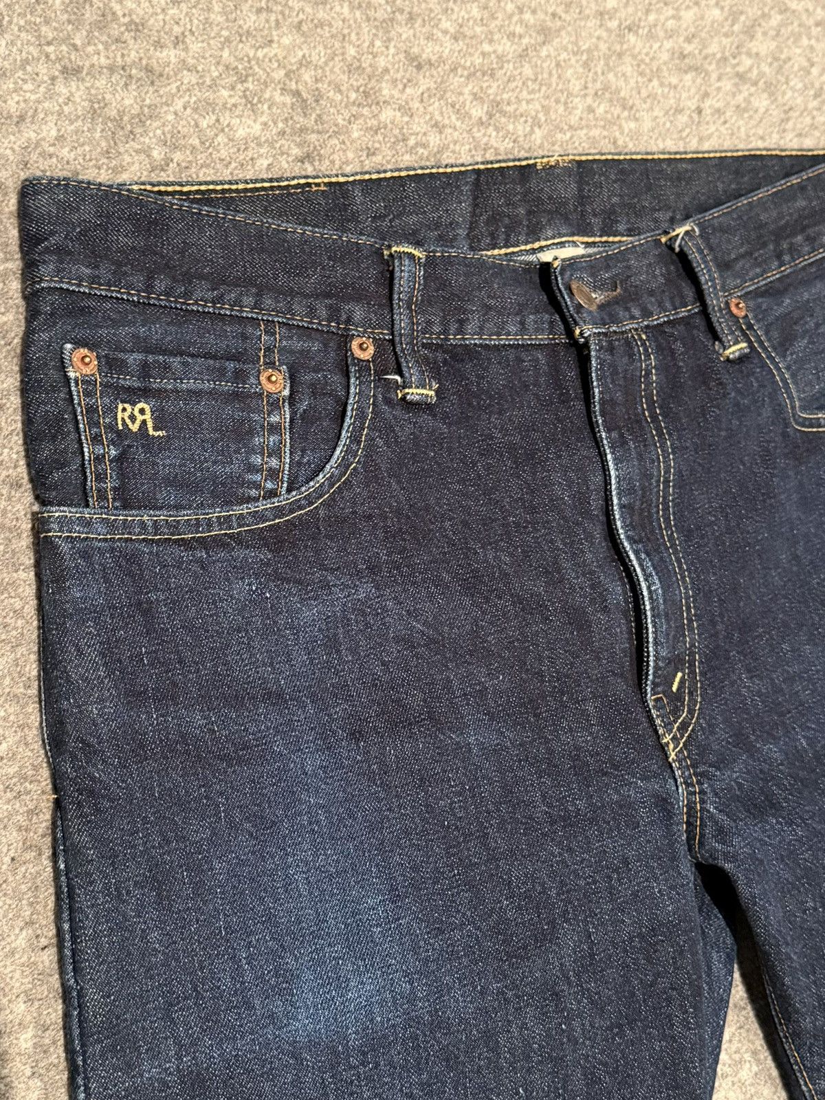 RRL Ralph Lauren Selvedge Slim Fit RRL Jeans Size US 33 - 3 Thumbnail