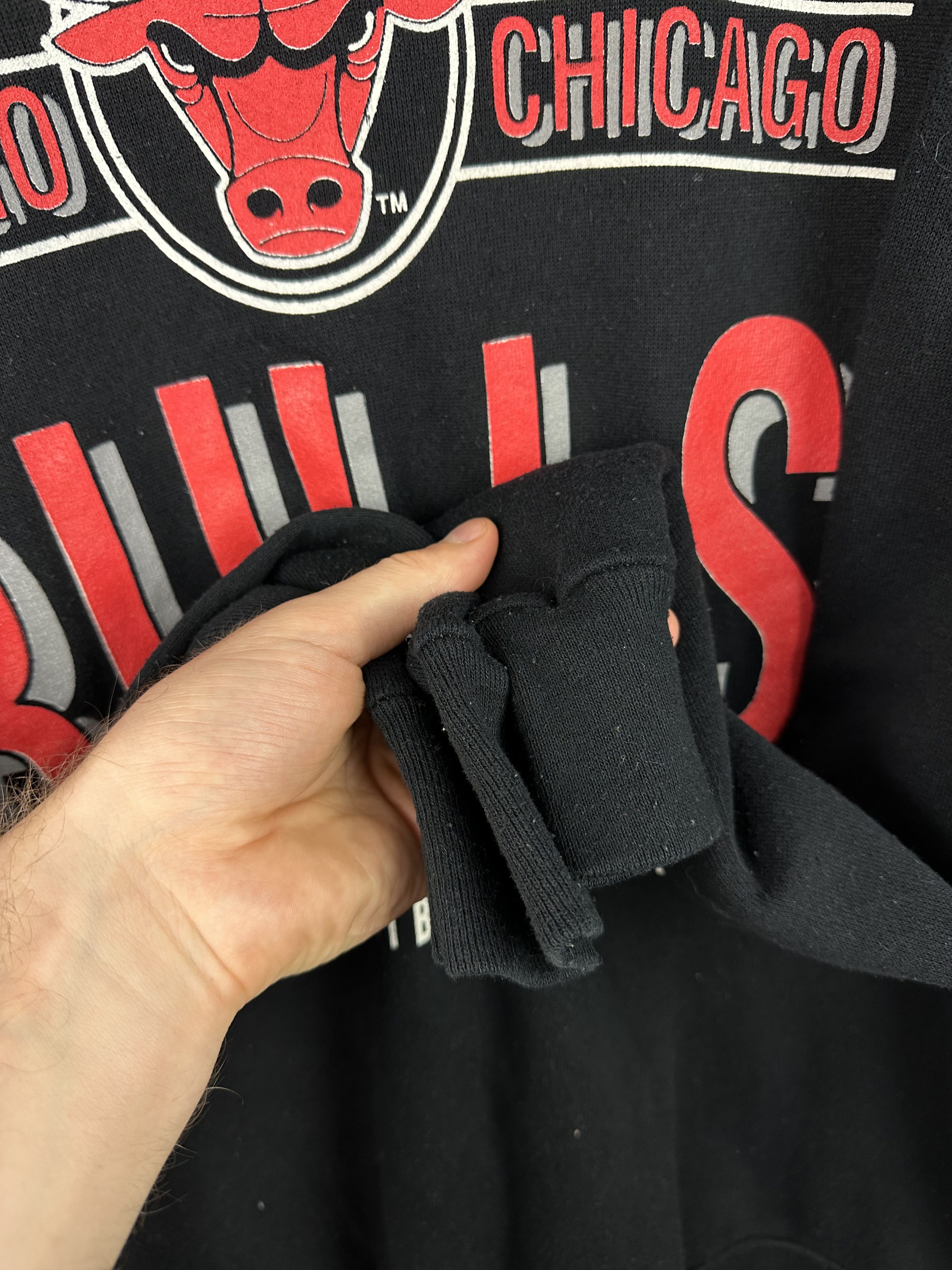 NBA × Vintage Vintage 1990 Chicago Bulls Sweatshirt Jordan NBA Rare Size US XL / EU 56 / 4 - 9 Thumbnail