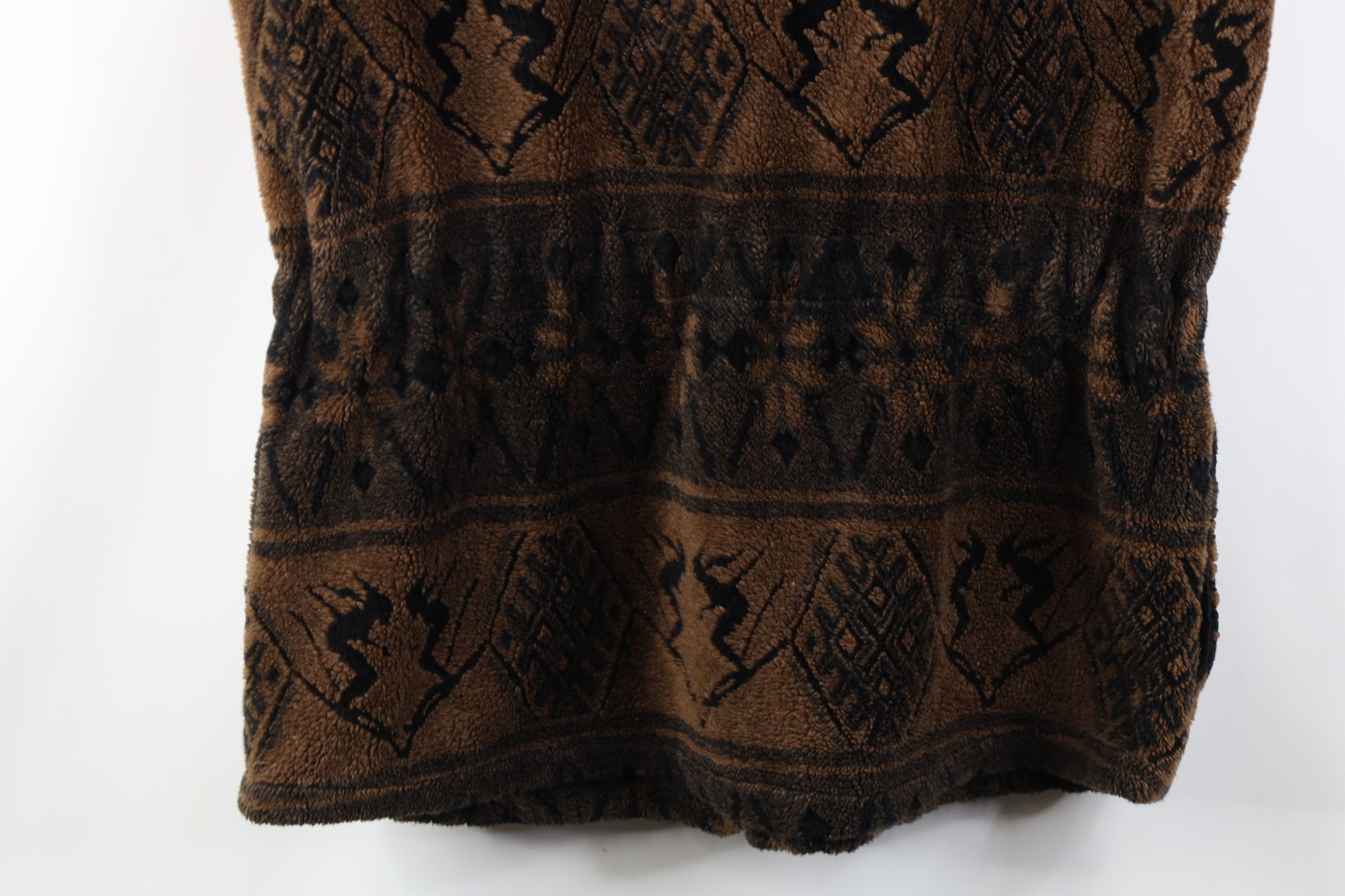 Vintage Vintage 90s Streetwear All Over Print Fleece Vest Jacket Size L / US 10 / IT 46 - 11 Thumbnail
