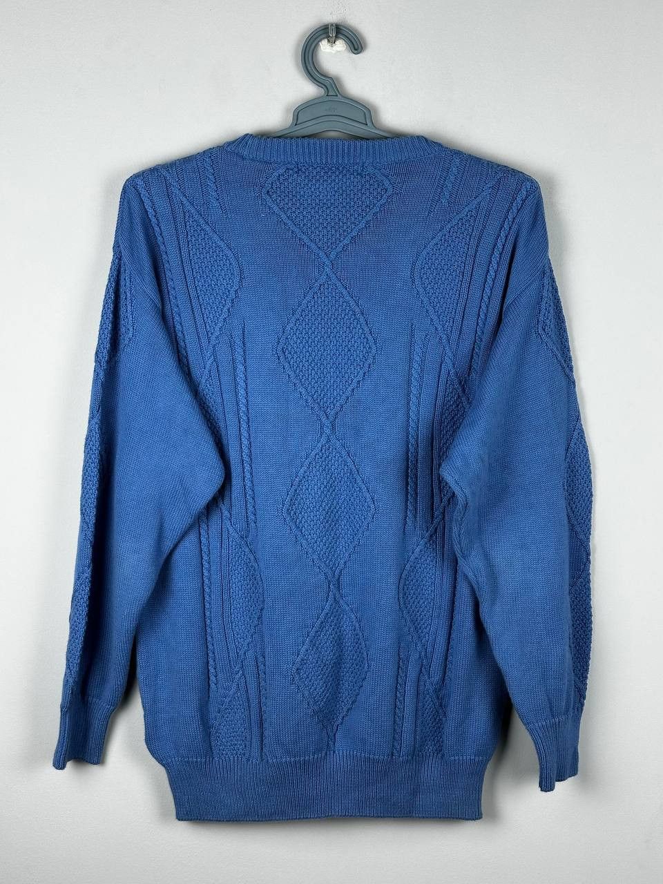 Burberry Vintage Burberrys Sweater Knit Heavyweight Blue Size US L / EU 52-54 / 3 - 9 Thumbnail