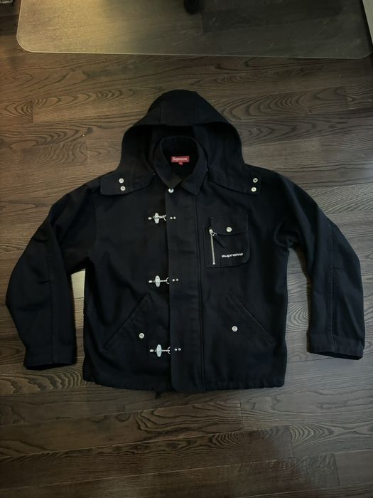 Supreme Supreme Canvas Clip Jacket Black | Grailed