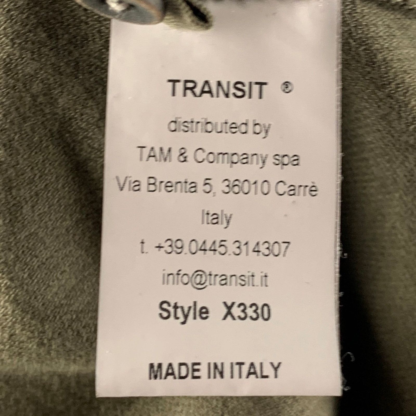 Transit TRANSIT Size M Green Cotton Blend Long Sleeve Shirt Size US M / EU 48-50 / 2 - 5 Thumbnail