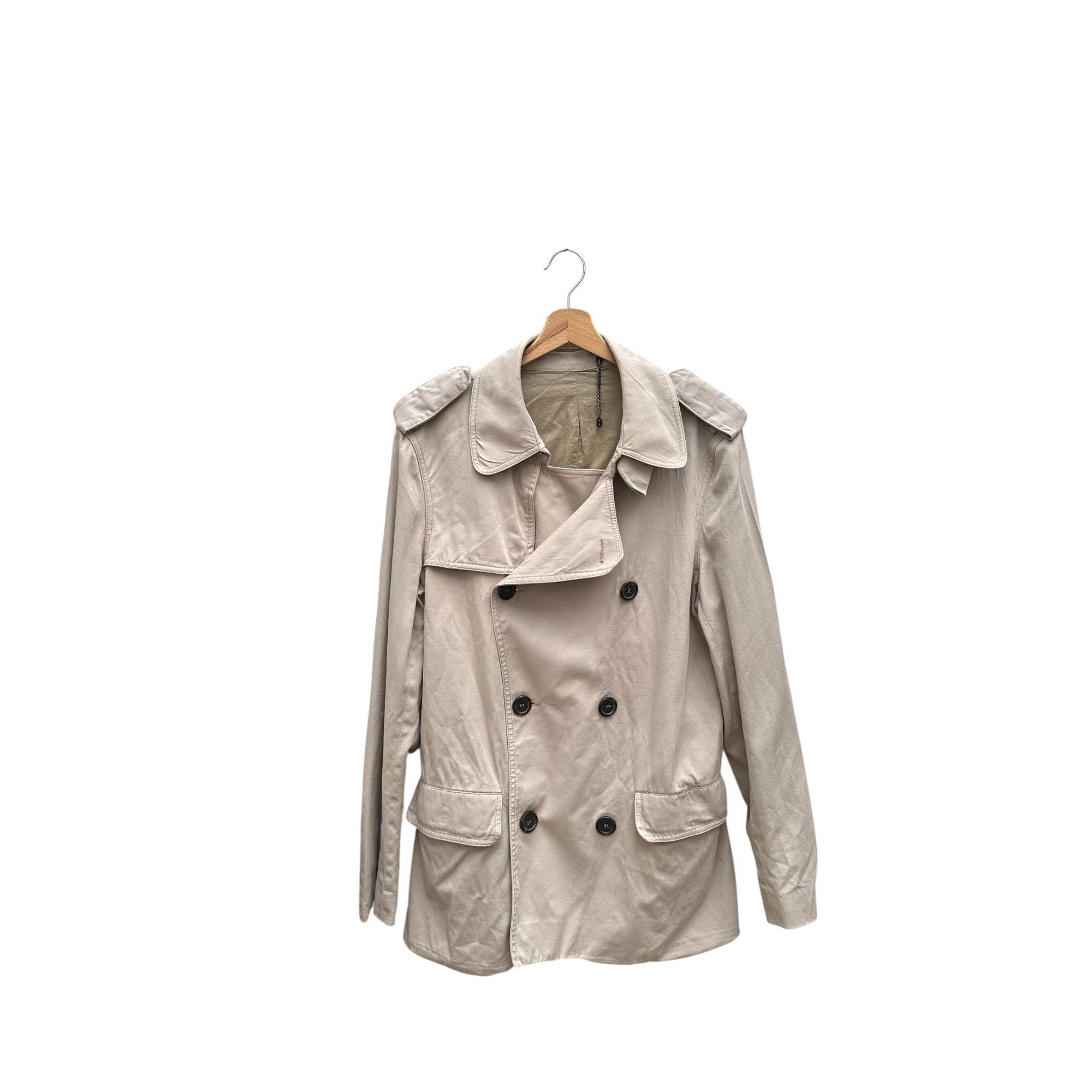 Sandro Tailored Beige Trench Coat Size US M / EU 48-50 / 2 - 1 Thumbnail
