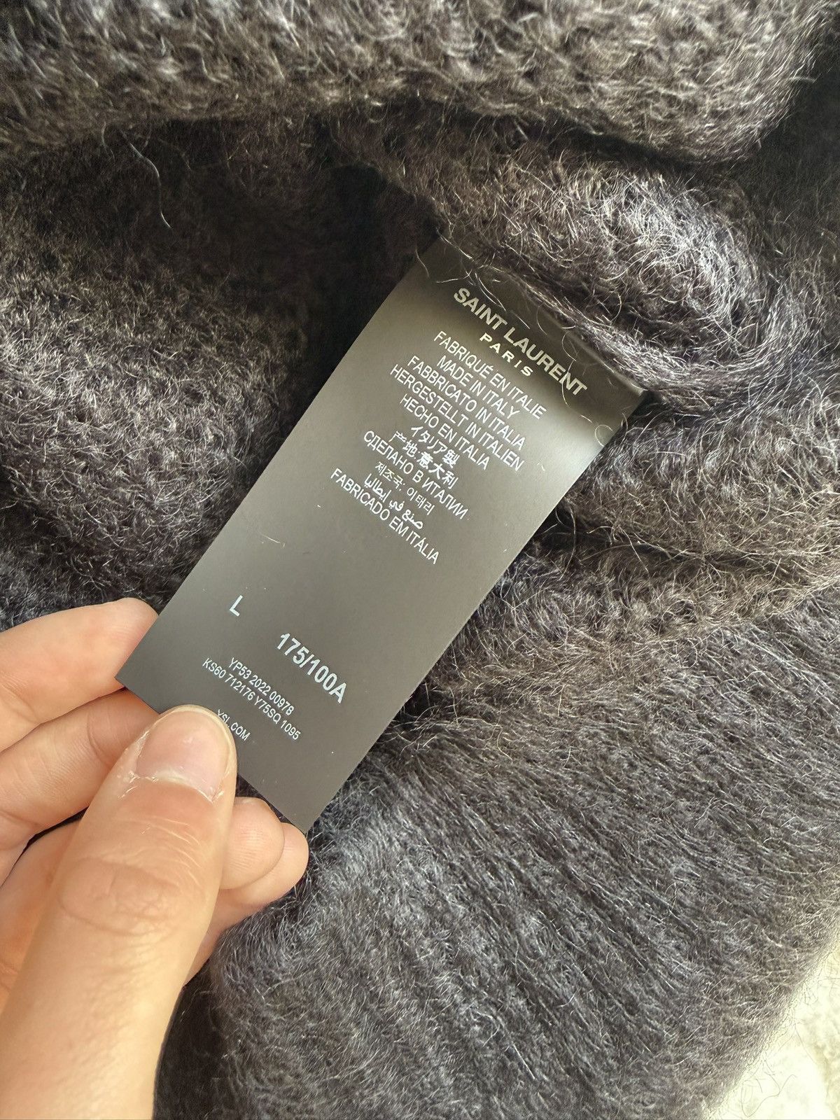 Saint Laurent Paris Saint Laurent 90s Mohair Size US L / EU 52-54 / 3 - 6 Thumbnail