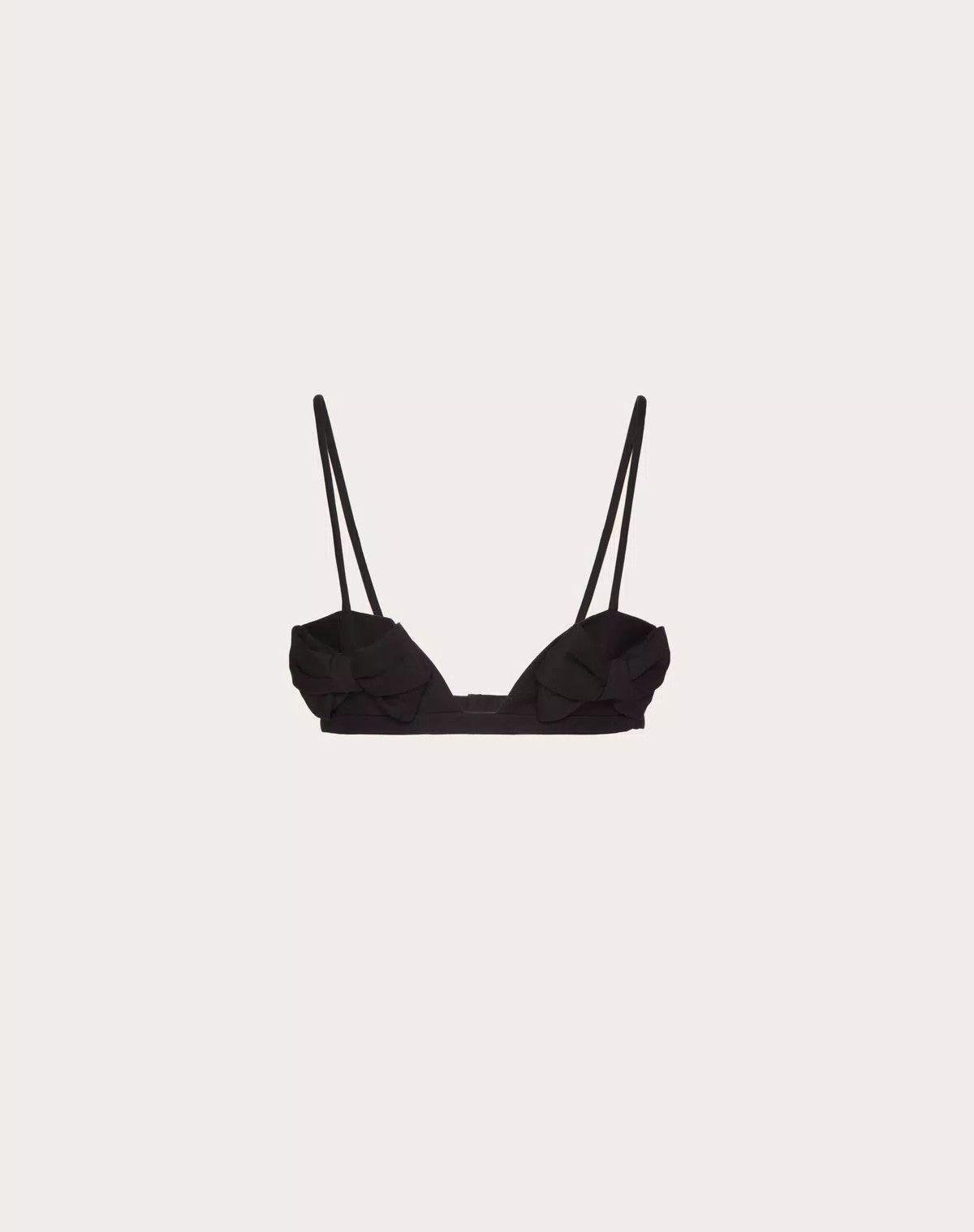 Valentino o1s1wg110625 Size: 42/Crepe Couture Bralette in Black Size ONE SIZE - 1 Thumbnail