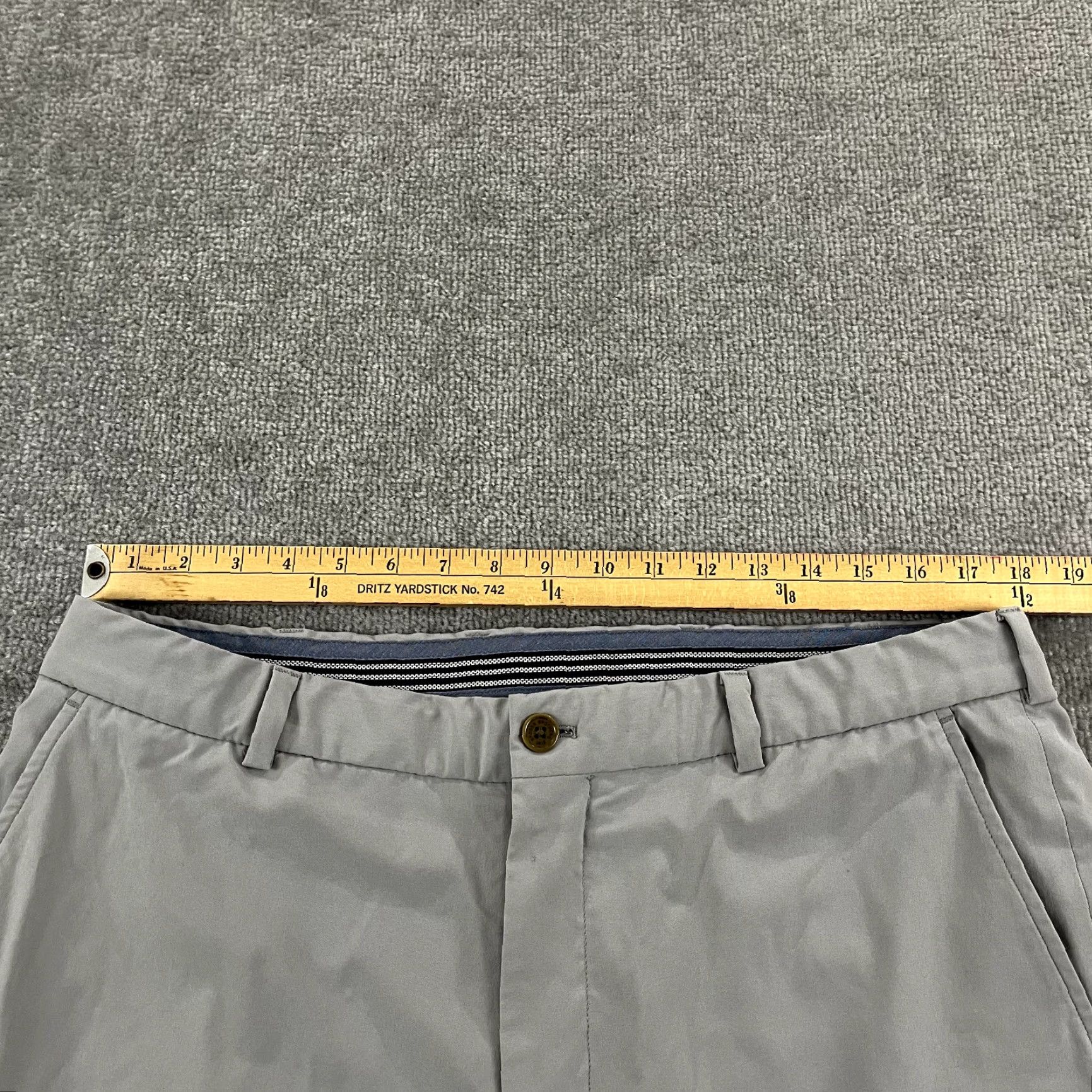 Brooks Brothers BROOKS BROTHERS Pants Mens 38x32 Gray Golf 5-Pocket Performance Stretch Casual Size US 38 / EU 54 - 4 Thumbnail