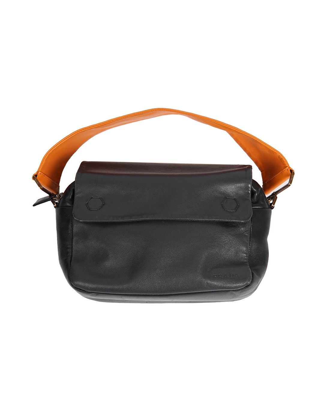 Prada Prada S/S2001 Leather Bag in Black/Orange Size ONE SIZE - 7 Thumbnail