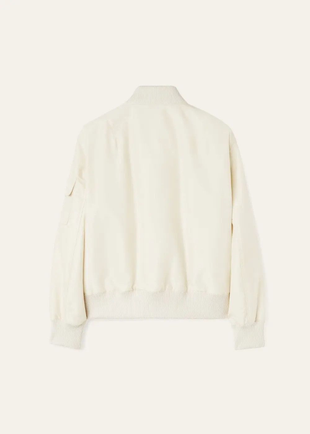 Loro Piana o1srvl11e0326 Roys Nylon Twill Bomber Jacket in White Size US S / EU 44-46 / 1 - 2 Thumbnail