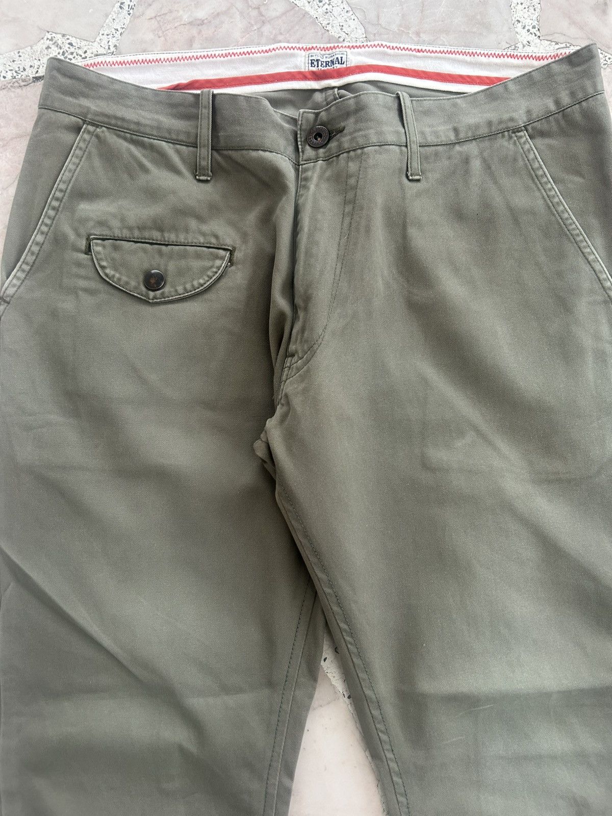 Eternal Eternal Vintage Green Casual Trousers Size US 34 / EU 50 - 4 Thumbnail