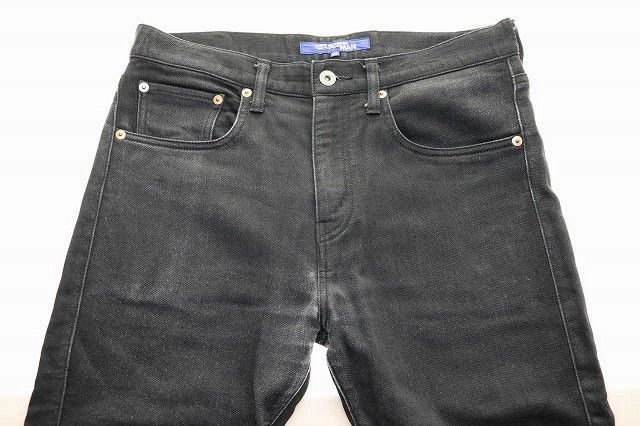 Junya Watanabe Denim Skinny Wool Full Length Zipper Plain Black Size US 32 / EU 48 - 3 Thumbnail