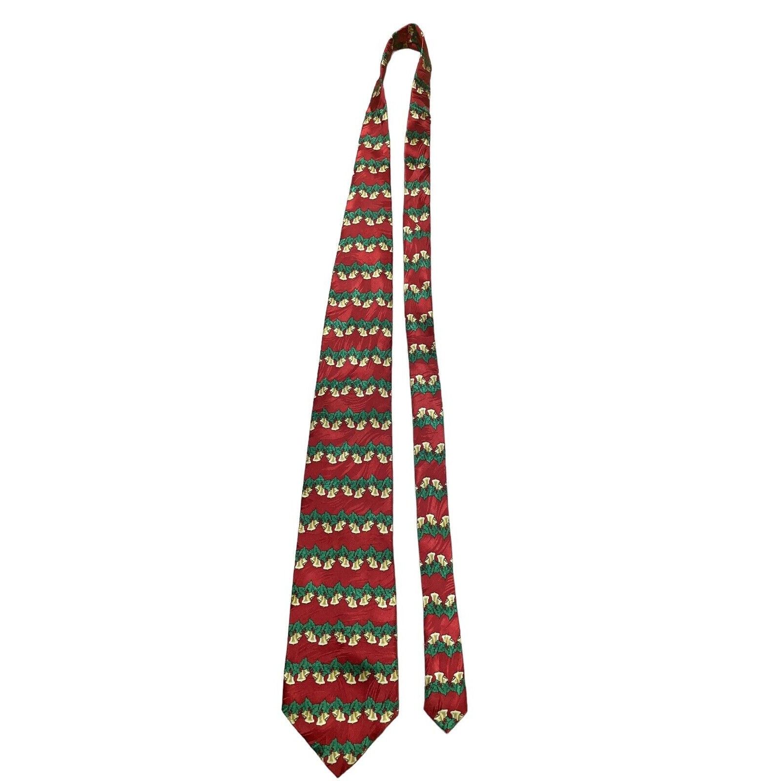 Other Keith Daniels Holiday Christmas Bells Holly Vintage Necktie Size ONE SIZE - 2 Thumbnail