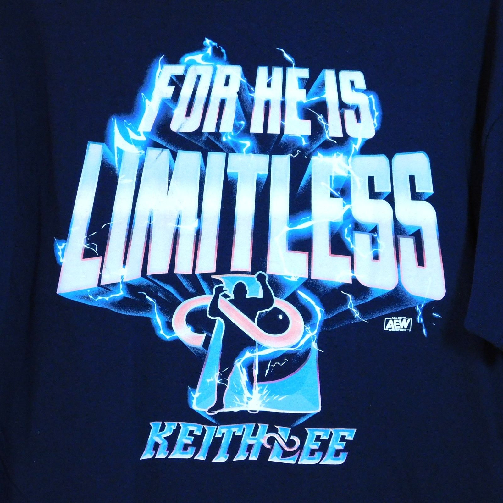 Gildan AEW Keith Lee For He Is Limitless Wrestling Tee Size XL Blue Size US XL / EU 56 / 4 - 4 Thumbnail