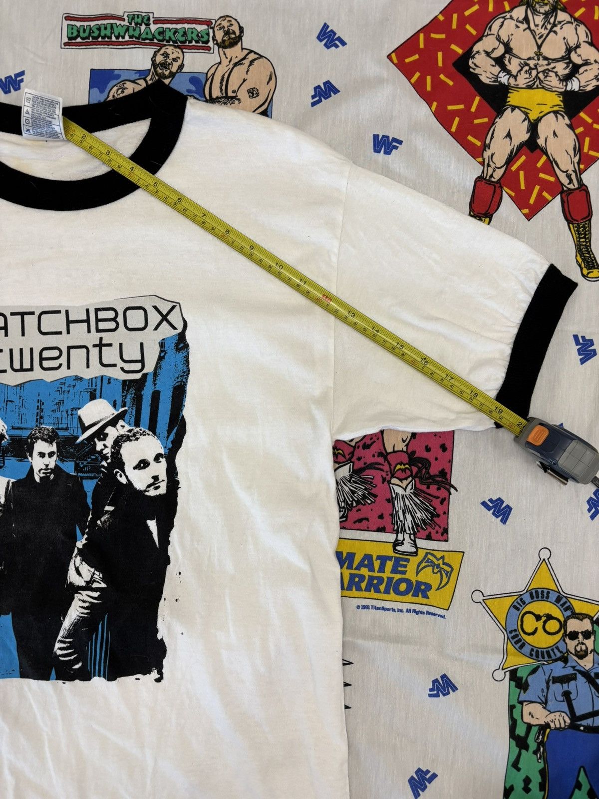 Other Matchbox Twenty band tee, white black accents single stitch Size US M / EU 48-50 / 2 - 4 Thumbnail