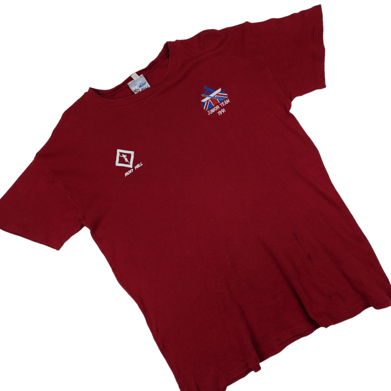 Vintage Vintage 90's RONHILL Britain Junior Team 1991 T Shirt Size XL / US 12-14 / IT 48-50 - 2 Thumbnail