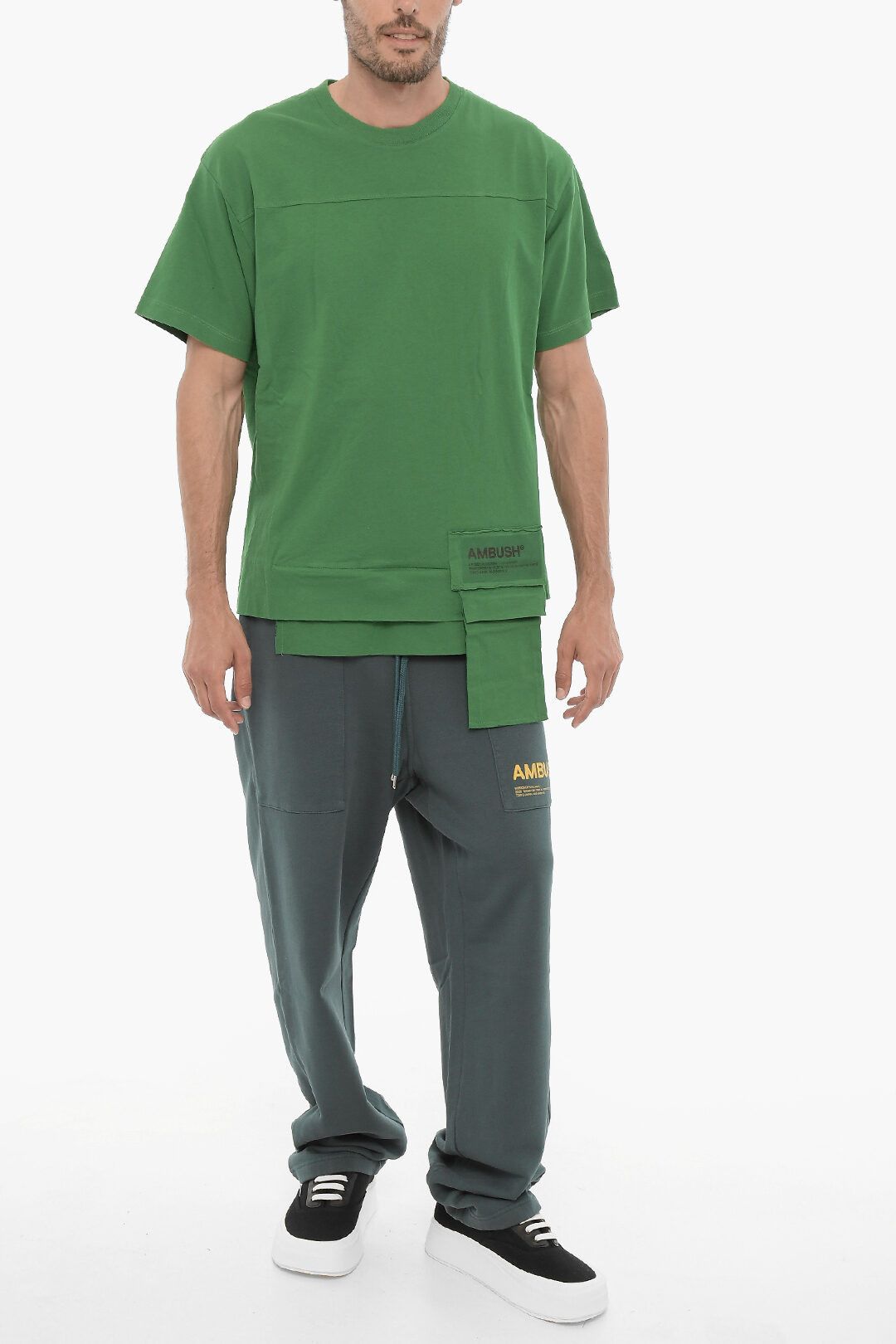 Ambush Design og1mm0925 Crewneck T-Shirt in Green Size US L / EU 52-54 / 3 - 4 Thumbnail
