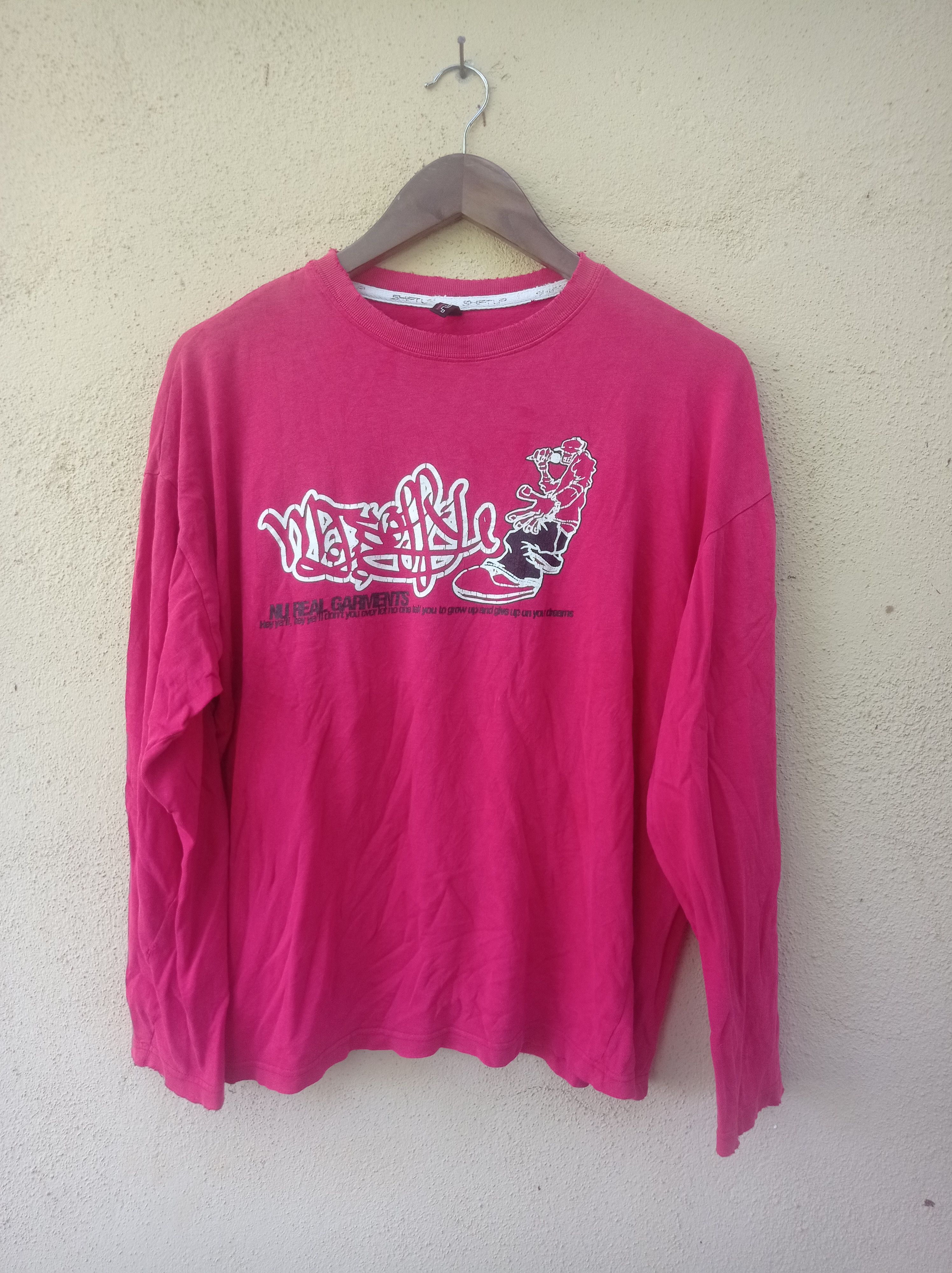 Other Y2k hip-hop grafic destress tee Japanese brand #GL51 Size US L / EU 52-54 / 3 - 1 Thumbnail