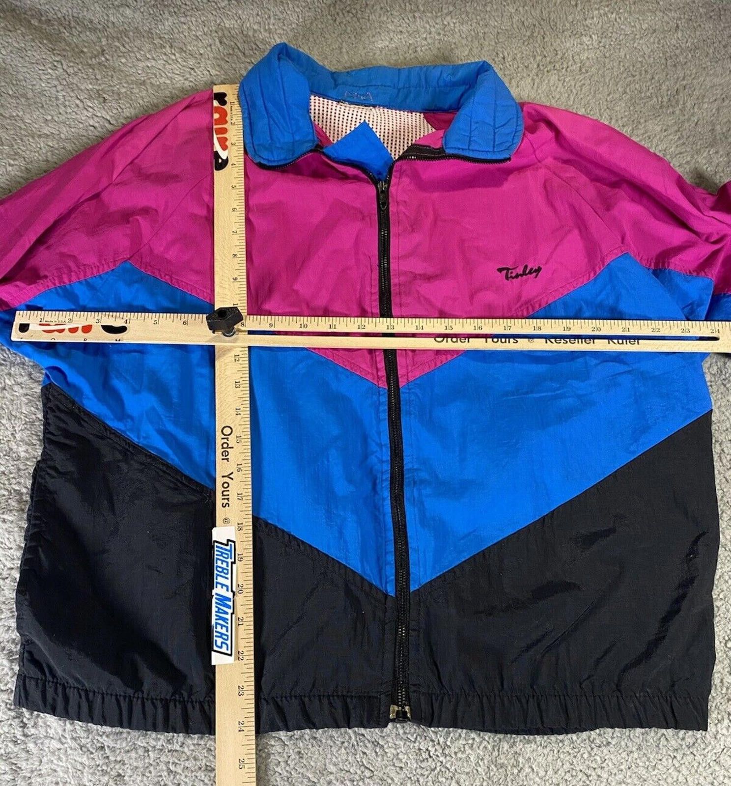 Tilley TINLEY Medium M Full Zip Windbreaker Jacket 80s 90s Size M / US 6-8 / IT 42-44 - 3 Thumbnail